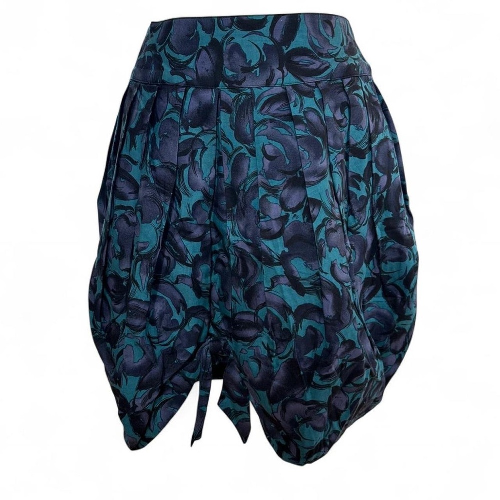 NWT Anna Sui for Anthropologie Women’s floral tulip bubble silk skirt - size 6